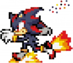Jixelz REMIX – plastične pikselaste puzzle SONIC: Runnin' Shadow