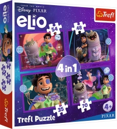 Trefl puzzle Elio izvanzemaljske misije 4 u 1 (35, 48, 54, 70 dijelova)