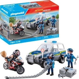 Playmobil City Heroes policijska potjera – auto, motocikl i figurice