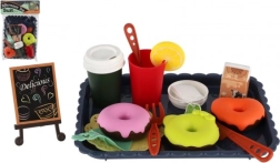 dječji set za čaj i kuhinju s hranom na pladnju