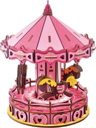 Drvene 3D Puzzle Vrtiljak