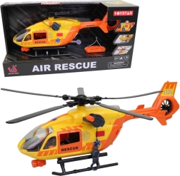 Helikopter za spašavanje sa svjetlom i zvukom, funkcionalnim vitlom i rotorom