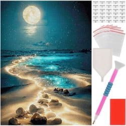 Dijamantno slikanje Plaža – 40 × 30 cm MAALEO