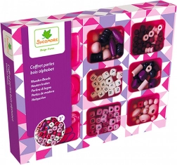 Set drvenih perli Abeceda