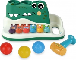 Ksilofon čekić-krokodil 25 cm