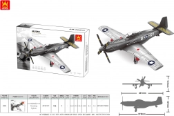 Konstrukcijski set vojni avion 258 dijelova