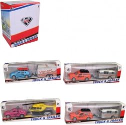 Auto s prikolicom - Igračka za djecu, 19 cm
