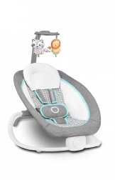 Bebi ležaljka Pascal od LIONELO – Siva