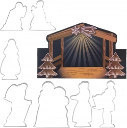 Set od nehrđajućeg čelika za izrezivanje – božićne jaslice, 7 kom