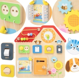 Drvena manipulativna ploča Kućica Viga