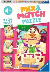 Ravensburger puzzle Mix & Match: moji prijatelji s farme 3×24 dijelova