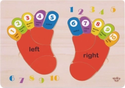 Drvena edukativna slagalica TOOKY TOY - Učenje brojeva i boja