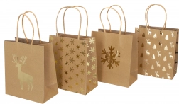 Poklon vrećica mala Božić 18x21x10 cm