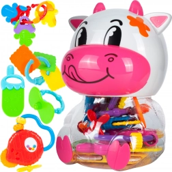 Zvečke za bebe u kutiji Kravica