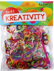 Čarobne dvobojne pletenice gumice – mix boja, 300 kom s priborom