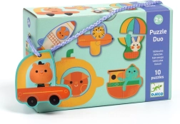 DJECO Eduludo Puzzle Duo - Prijevozna sredstva