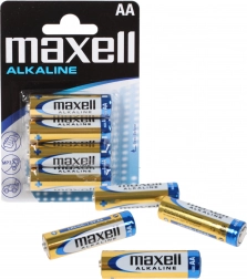 Alkalne baterije MAXELL AA LR6, 1,5 V – pakiranje 4 kom