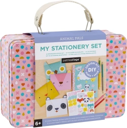 Petit Collage kreativni kovčeg – dopisni set sa životinjama