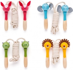Dječje vijače s drvenim životinjskim ručkama