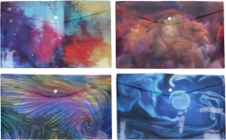 Plastična mapa za dokumente s drukom A4, miks boja