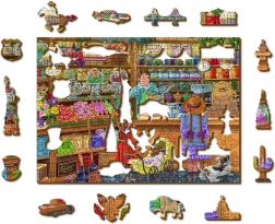 Drvene puzzle Slatka avantura 2u1 200 dijelova