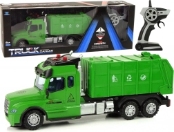 Zeleni daljinski upravljani kamion za smeće s osvjetljenjem i zvukovima 2,4G