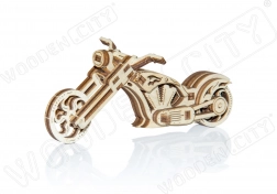 Drvene 3D puzzle motocikl CHOPPER – mini model, 22 dijelova