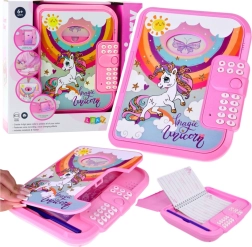 Elektronički dnevnik s kodom jednorog ružičasti