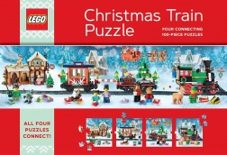 Božićne puzzle vlak LEGO 4×100 dijelova