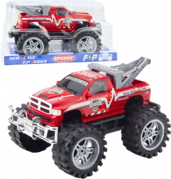 Spasilački terenski automobil s kukom, stražnji pogon, crveni 27 cm