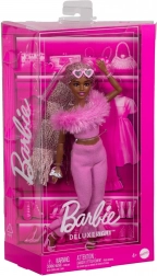 barbie deluxe style – ružičasti pahuljasti komplet