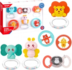 Set šuškica i grickalica za bebe Životinje 6 kom