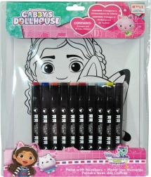 Coloring book Gabby’s Dollhouse paint by numbers