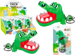 Privjesak s grickajućim krokodilčićem sa zvončićem, zeleni