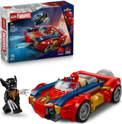 Spider‑Man automobil vs. venomizirani Wolverine – LEGO Marvel set