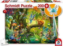 Schmidt puzzle Vile u šumi 200 dijelova s darom vilinske štapiće