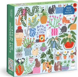 Kvadratne puzzle Mačke u cvjetnim posudama 500 dijelova GALISON