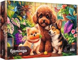 Trefl Flamingo by Trefl puzzle 600 pieces Dogs in the Orangery