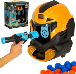 streljačka igra s robotskom glavom i pjenastim kuglicama