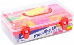 Set za modeliranje s plastelinom 7 boja, kalupi i valjak (550 g)