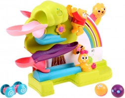 Interaktivna obostrana staza za kuglice i autić 2u1 sa zvukovima