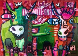 Puzzle HEYE Prugaste krave 1000 dijelova