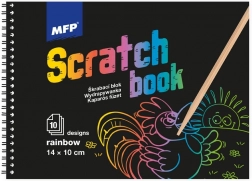 Blok za grebanje slika 14x10cm mix/duga