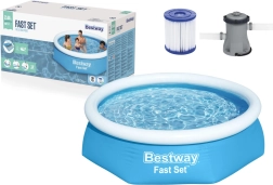Napuhaći bazen BESTWAY Fast Set 244 × 61 cm s filtracijom