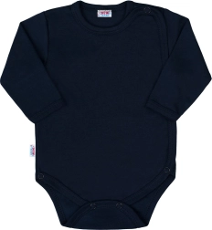 Dječji bodi za bebe s kopčanjem cijelom dužinom New Baby Classic II tamnoplavi