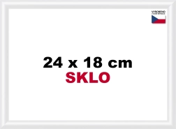 Plastični okvir za fotografije 24 × 18 cm – bijeli