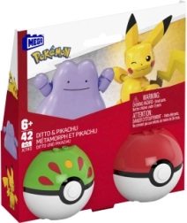 Mega Pokémon Poké Ball Pikachu i Ditto – set za slaganje 42 dijela