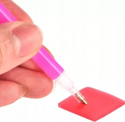 Dijamantno slikanje s bijelim stalkom 15 × 20 cm za djecu