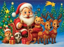 Drvene puzzle Santa Claus 40 dijelova WOODEN CITY