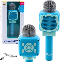 Bežični Bluetooth mikrofon Karaoke Snimanje Promjena glasa Plavi